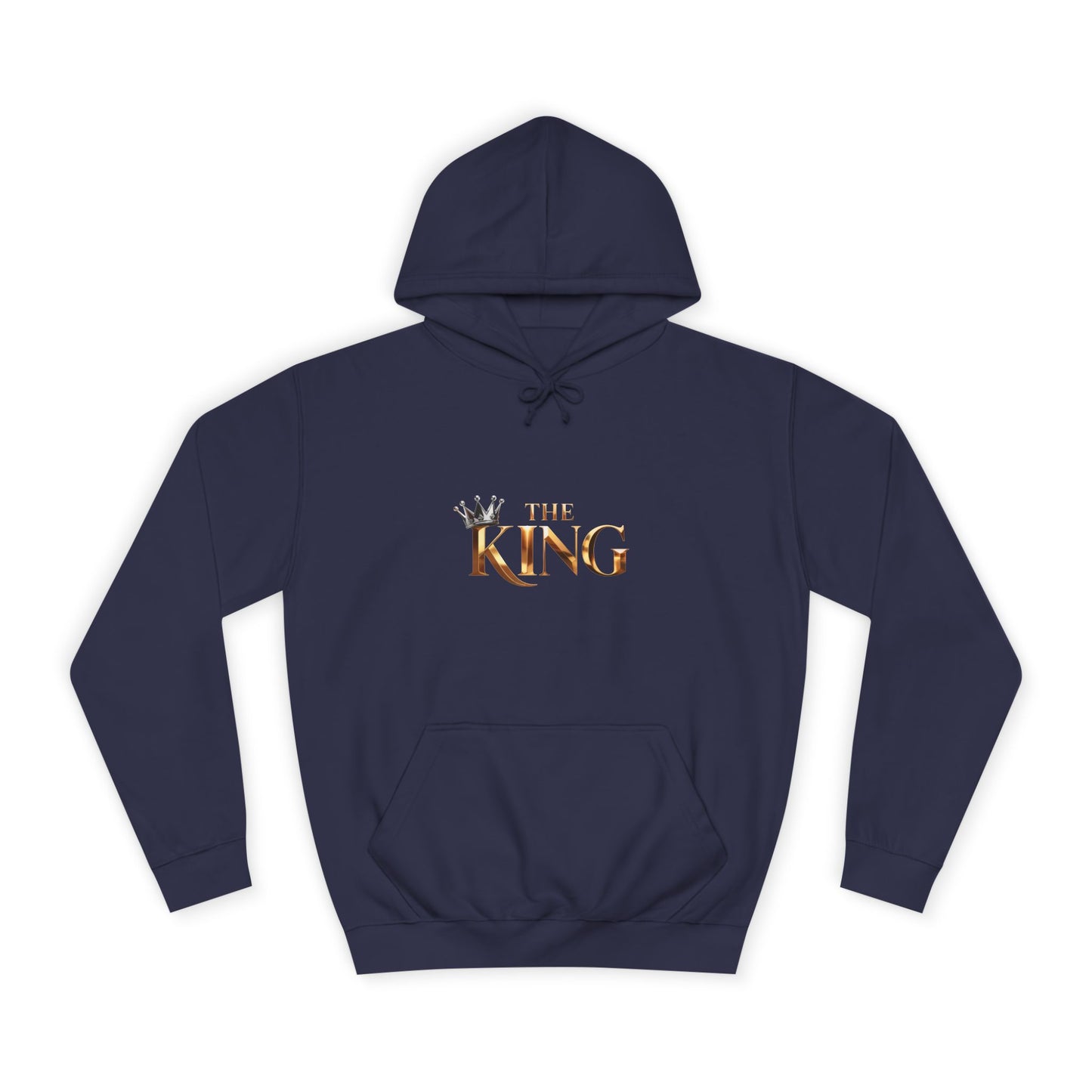 Cool Unisex College Hoodie with 'King' Print, Perfect for Students, Gifts, Casual Wear, College Events, Street Style