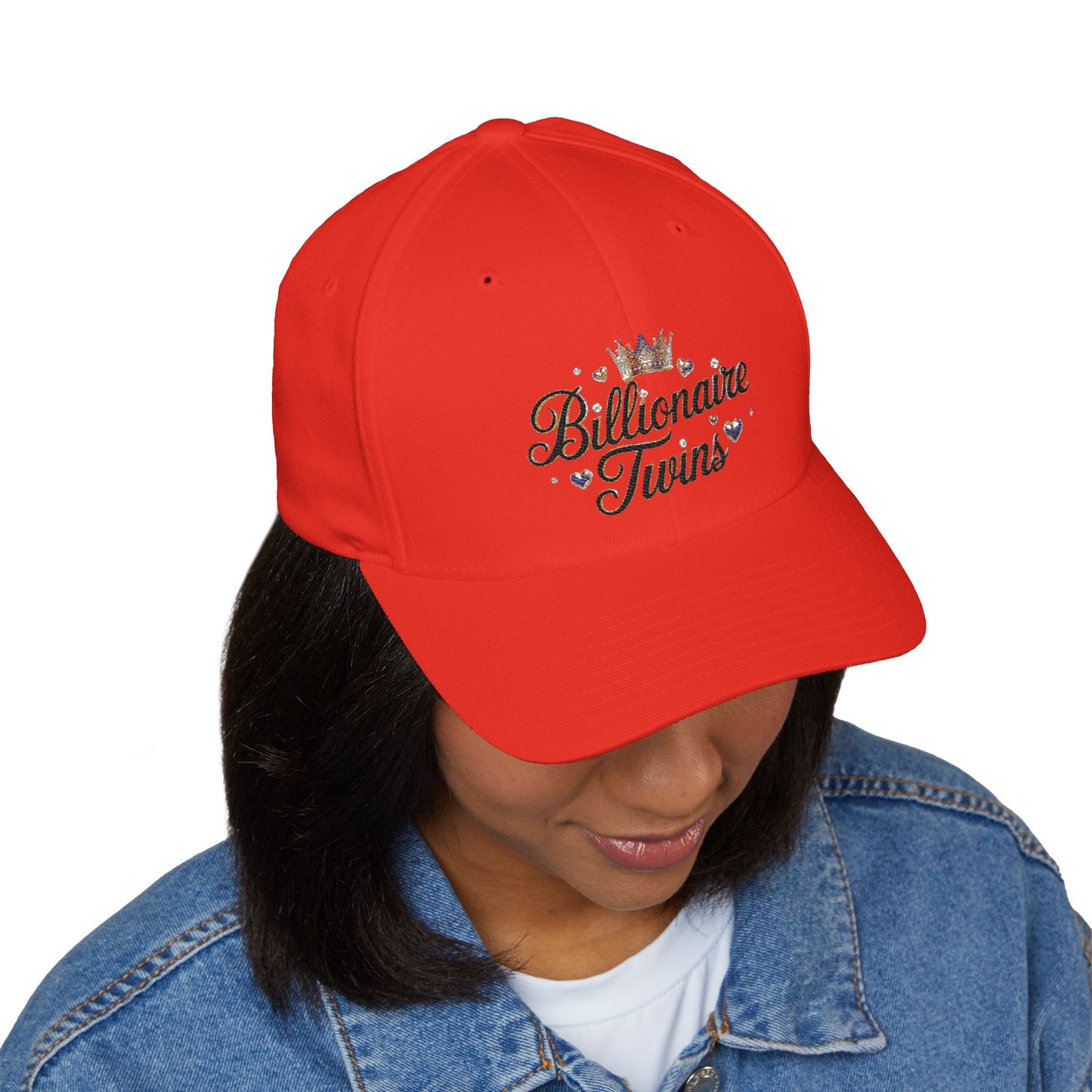 Billionaire Twins Embroidered Cap, Trendy Hat for Twins, Adjustable Closure, Gift for Siblings, Fashionable Accessory