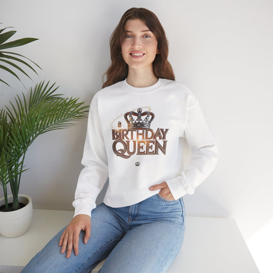 Birthday Queen Sweatshirt, Unisex Crewneck for Celebrating Birthdays