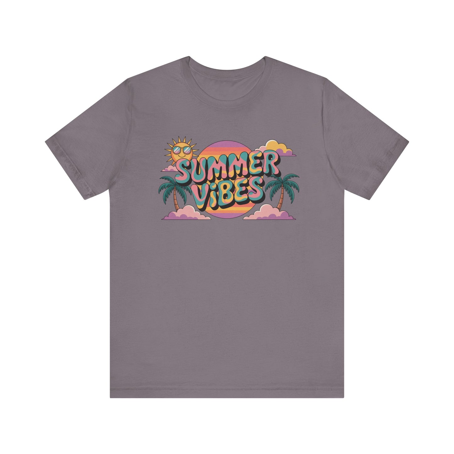 Summer Vibes Graphic Tee, Beachwear, Vacation Shirt, Gift for Sun Lovers, Retro Summer Apparel, Unisex T-Shirt