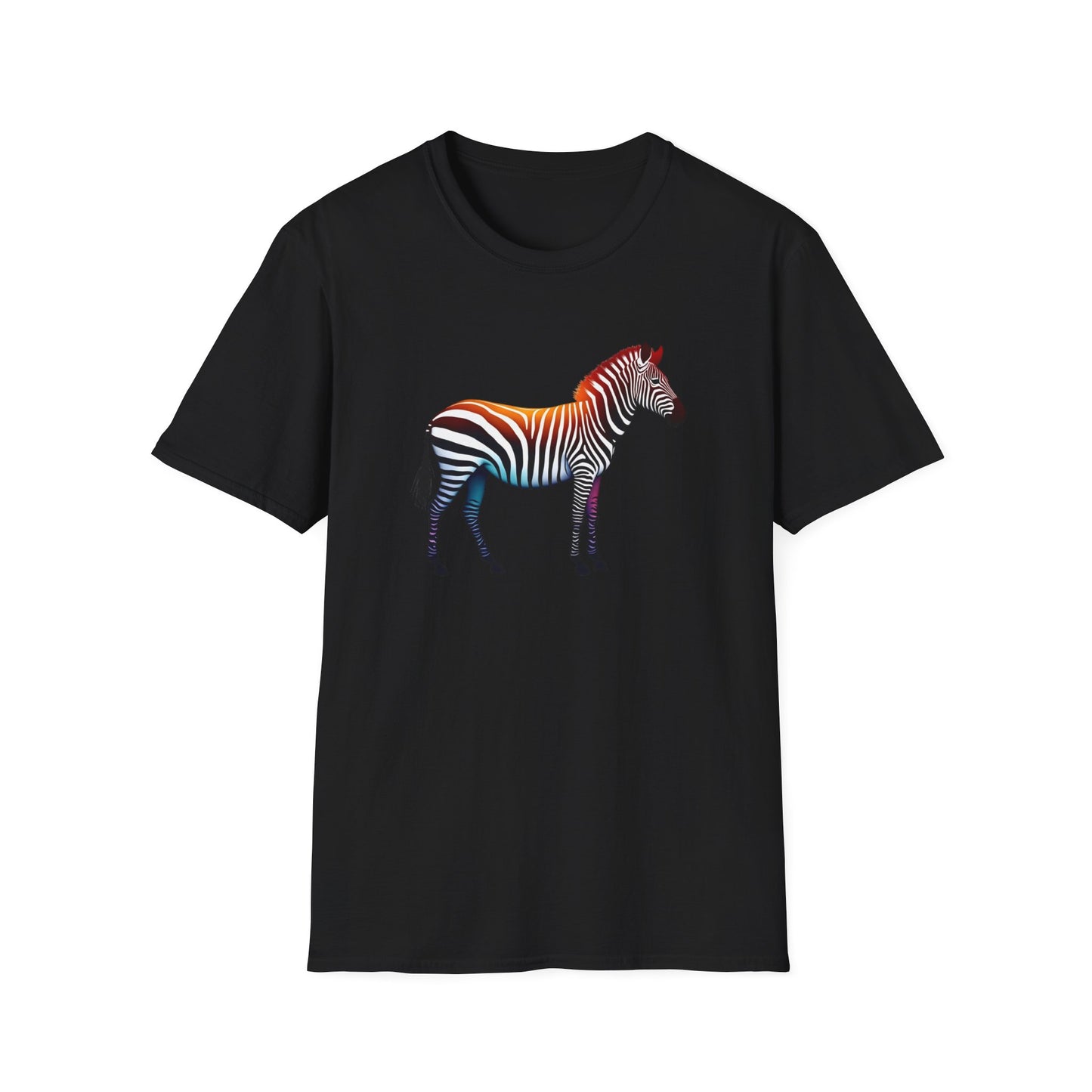 Vibrant Zebra Print T-Shirt for Animal Lovers