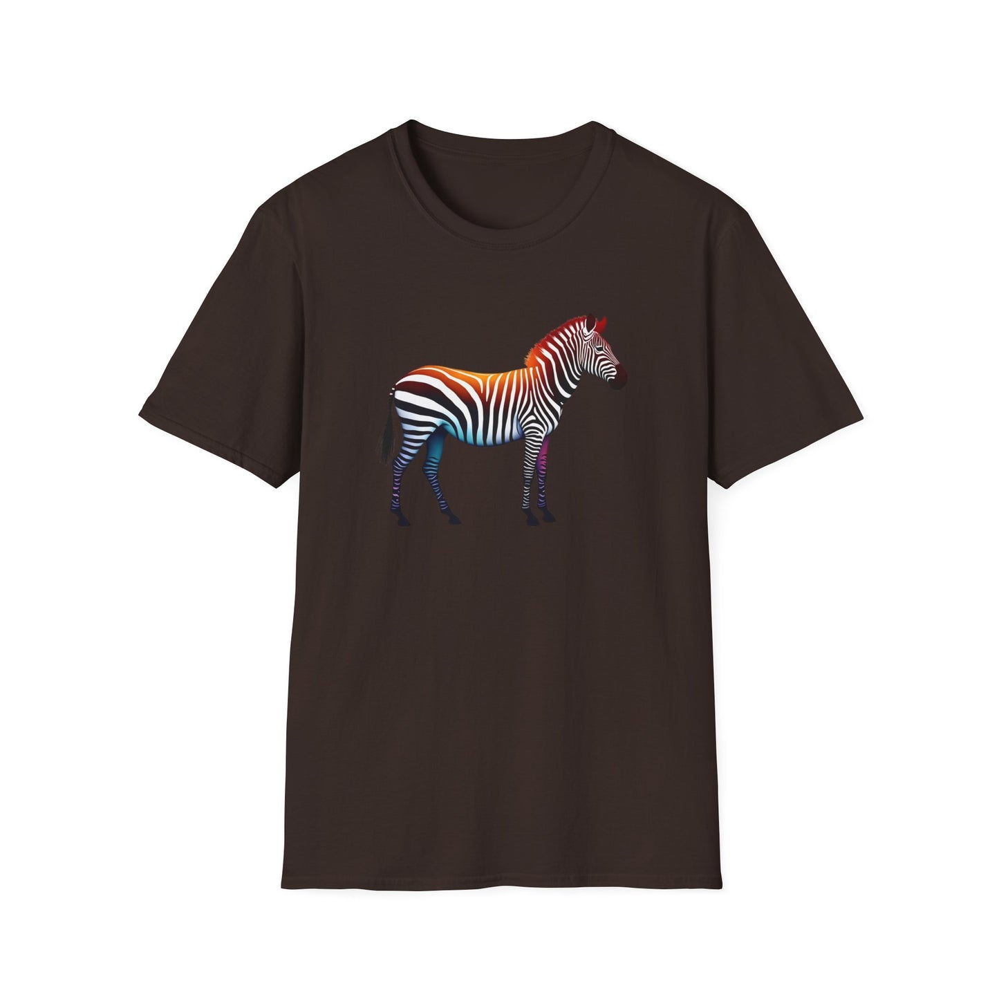 Vibrant Zebra Print T-Shirt for Animal Lovers