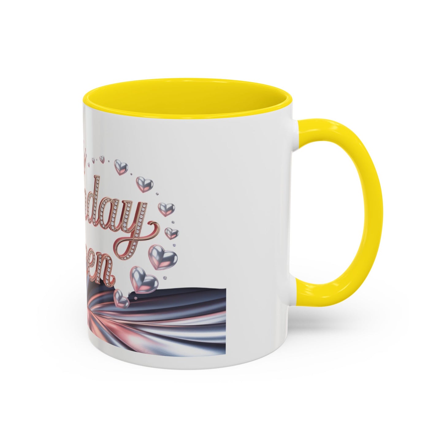 Birthday Queen Accent Mug | Unique Coffee Cup Gift for Her | Perfect for Birthday Celebration, Special Occasions, Tea Lovers, Gift Ideas