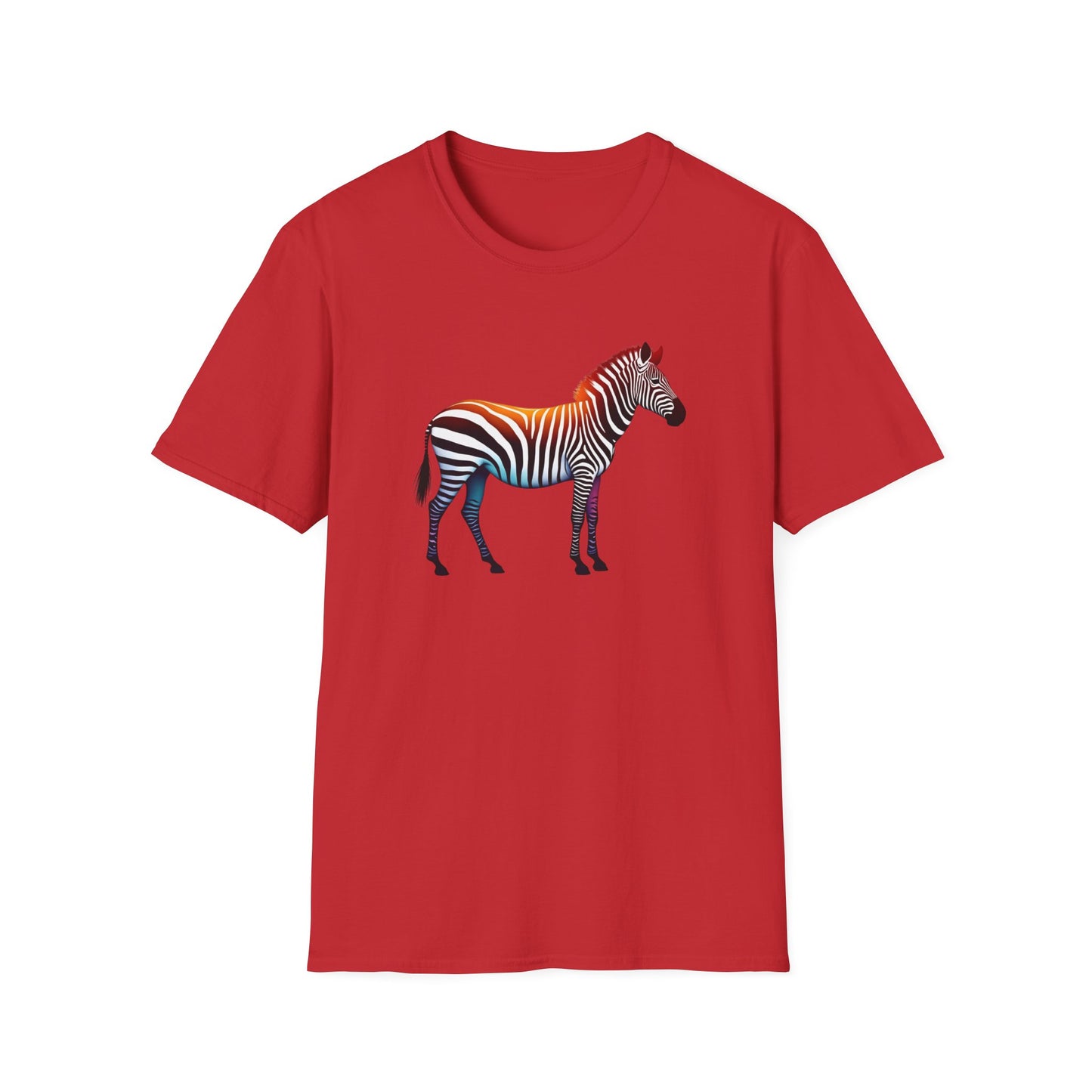 Vibrant Zebra Print T-Shirt for Animal Lovers