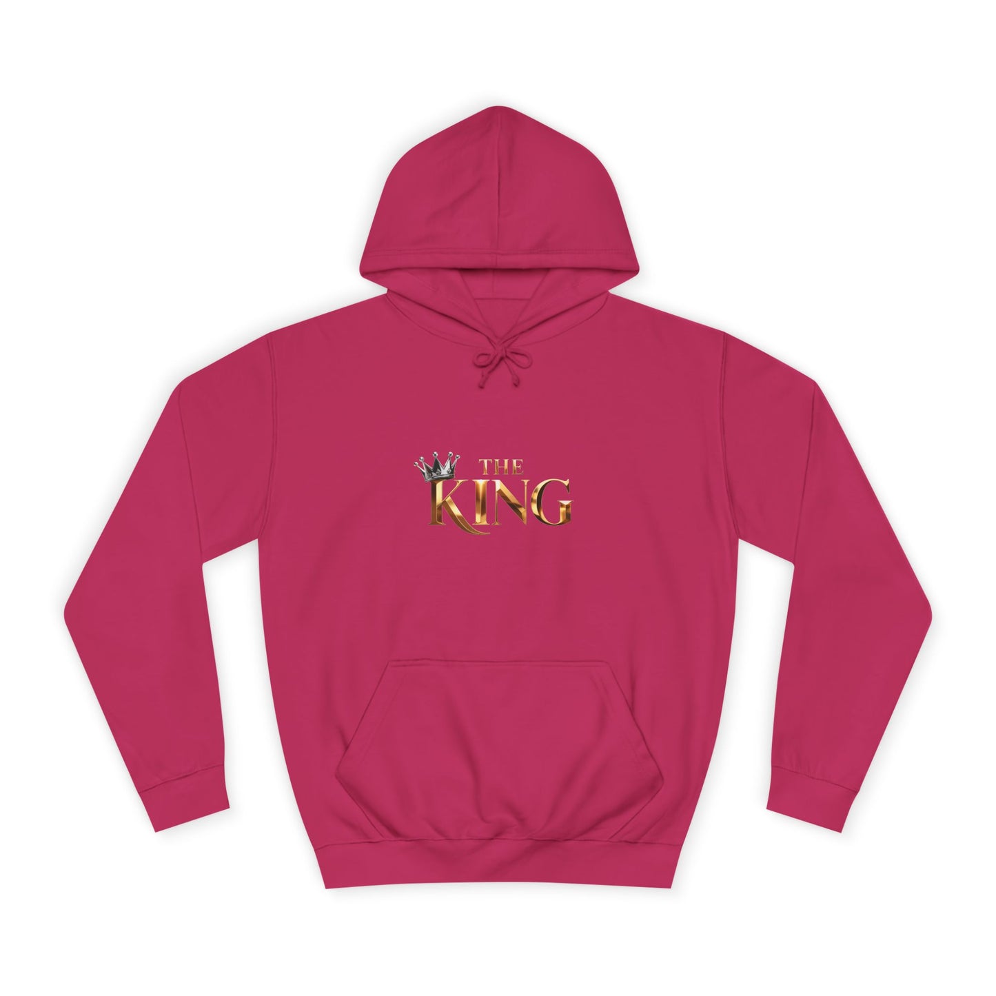 Cool Unisex College Hoodie with 'King' Print, Perfect for Students, Gifts, Casual Wear, College Events, Street Style