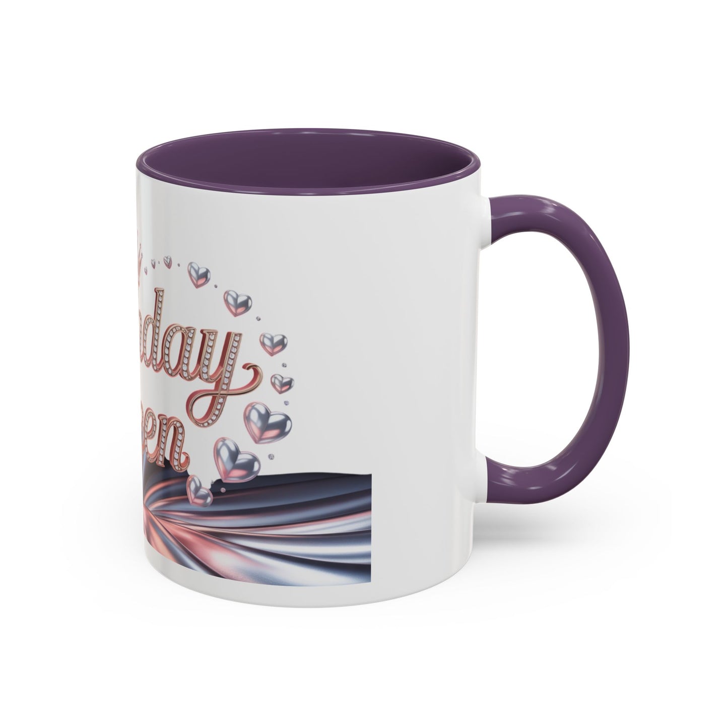 Birthday Queen Accent Mug | Unique Coffee Cup Gift for Her | Perfect for Birthday Celebration, Special Occasions, Tea Lovers, Gift Ideas