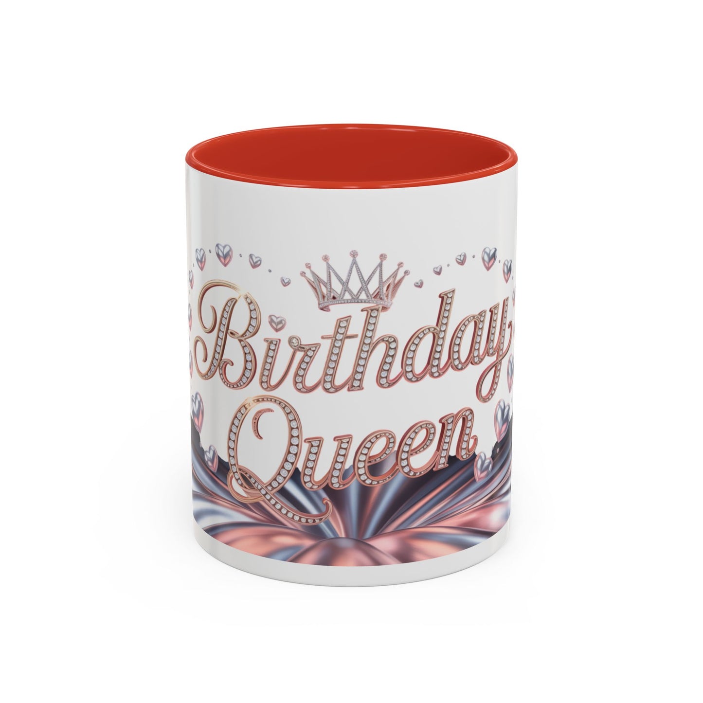 Birthday Queen Accent Mug | Unique Coffee Cup Gift for Her | Perfect for Birthday Celebration, Special Occasions, Tea Lovers, Gift Ideas