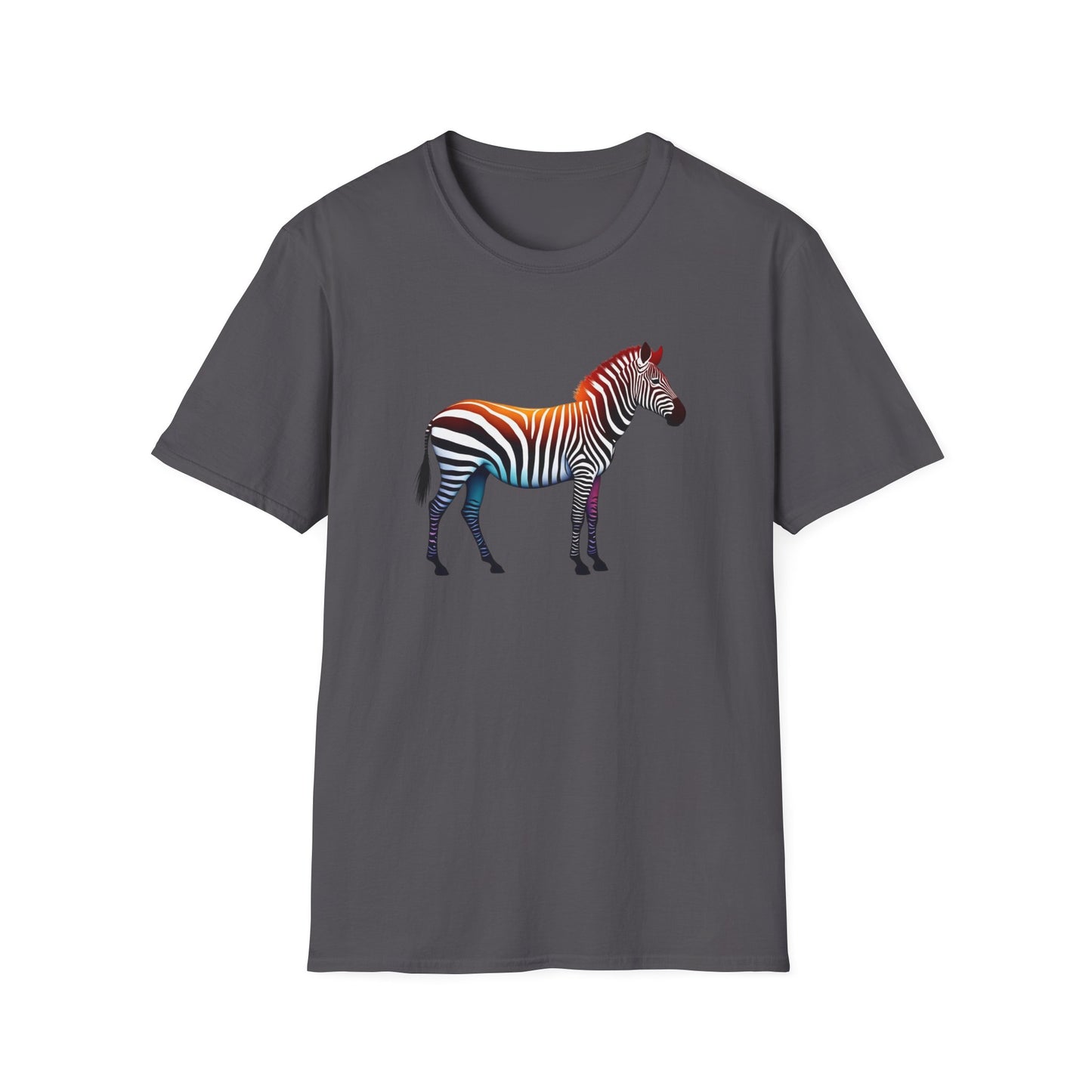 Vibrant Zebra Print T-Shirt for Animal Lovers