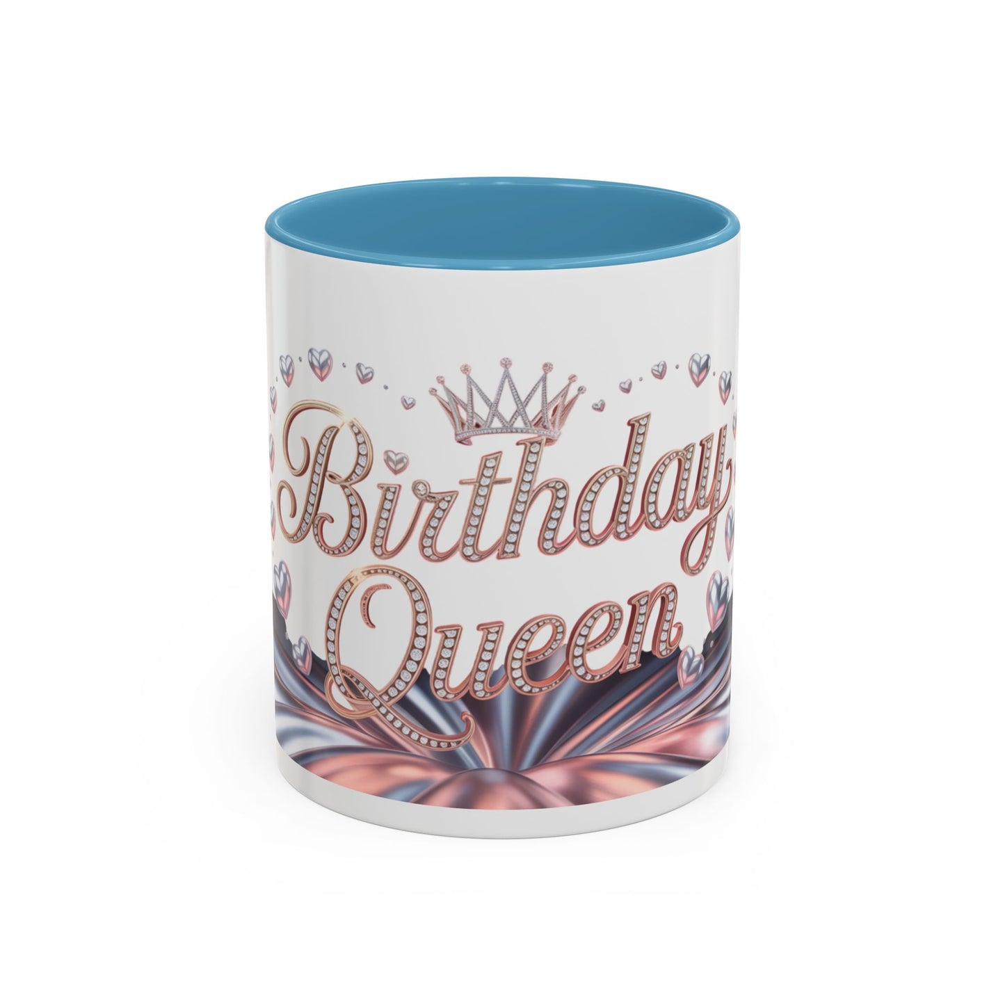 Birthday Queen Accent Mug | Unique Coffee Cup Gift for Her | Perfect for Birthday Celebration, Special Occasions, Tea Lovers, Gift Ideas