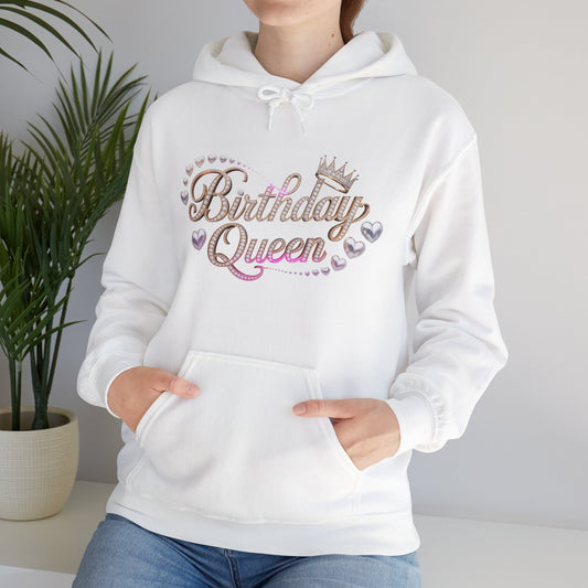 Birthday Queen Hoodie – Perfect for Birthdays, Celebration, Gift for Her, Fun & Cozy Fashion