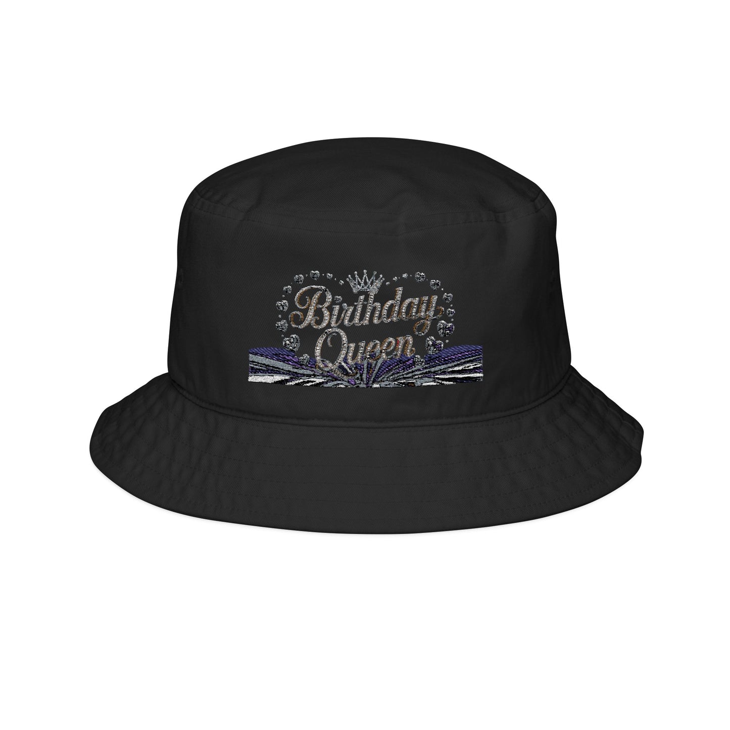 Birthday Queen Bucket Hat, Fun Party Accessory, Embroidered Hat, Outdoor Celebration Gear, Gift for Her, Festival Wear