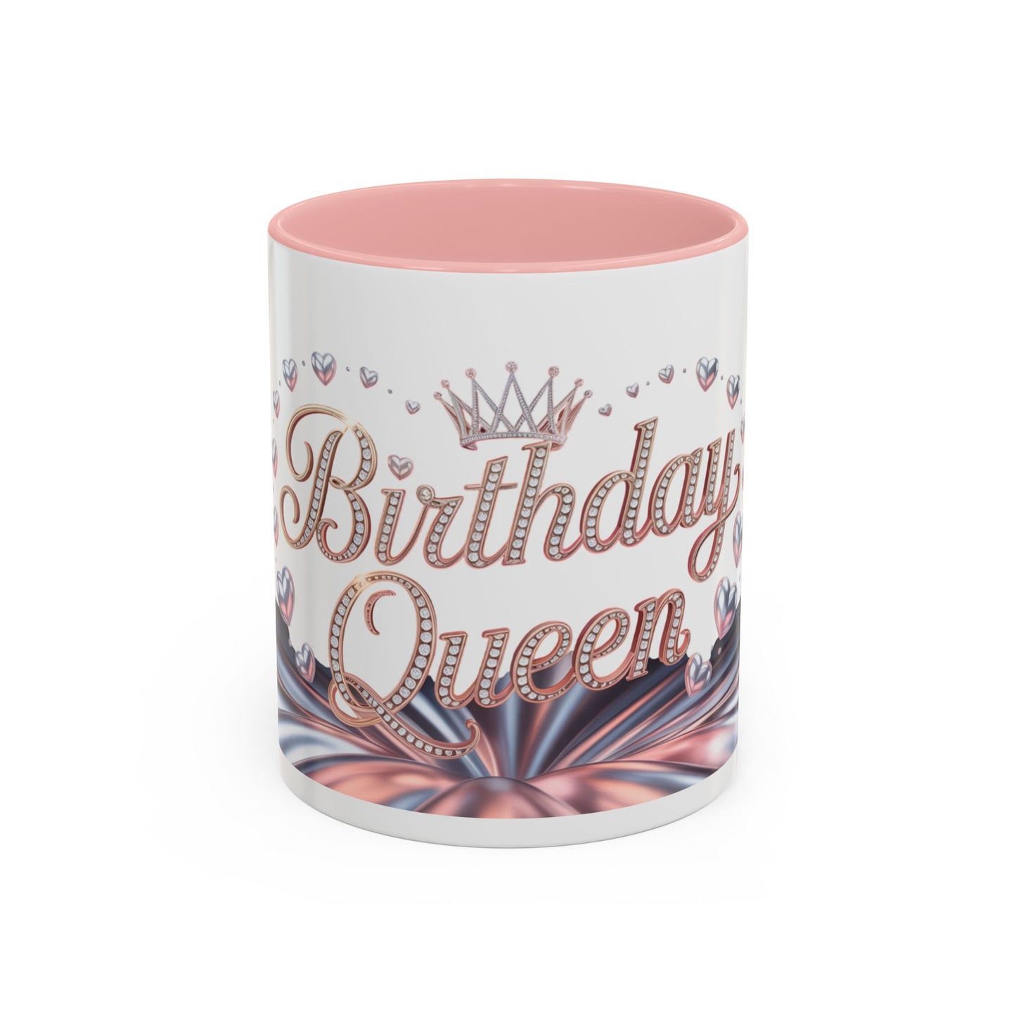 Birthday Queen Accent Mug | Unique Coffee Cup Gift for Her | Perfect for Birthday Celebration, Special Occasions, Tea Lovers, Gift Ideas