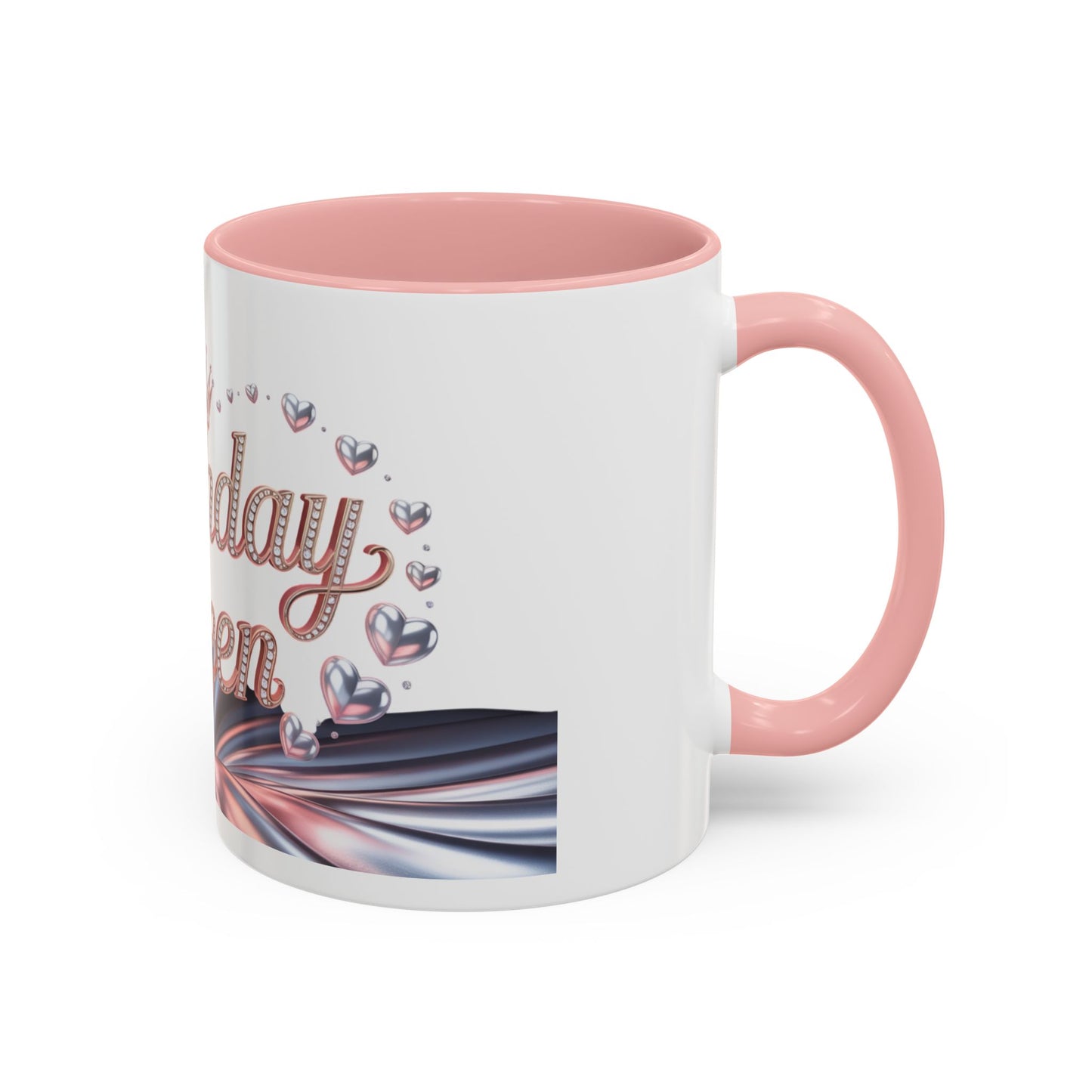 Birthday Queen Accent Mug | Unique Coffee Cup Gift for Her | Perfect for Birthday Celebration, Special Occasions, Tea Lovers, Gift Ideas