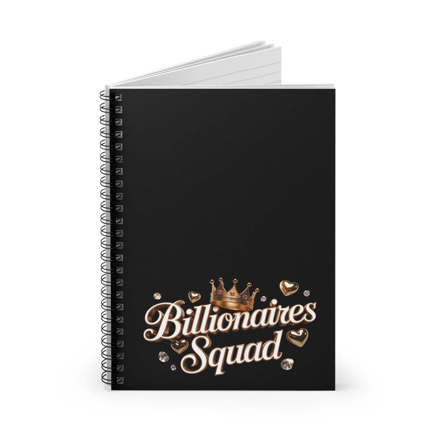 Billionaires Squad Spiral Notebook | Stylish Journal for Dreamers, Gift for Entrepreneurs, Motivational Note-taking, Office Supplies