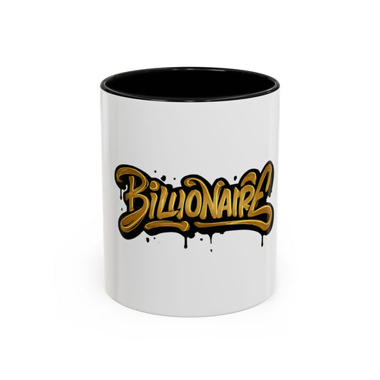 Billionaire Accent Coffee Mug, Unique Gift for Entrepreneurs, Coffee Lover Gift.
