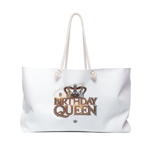 Birthday Queen Weekender Bag - Travel, and Birthdays, Tote Bag