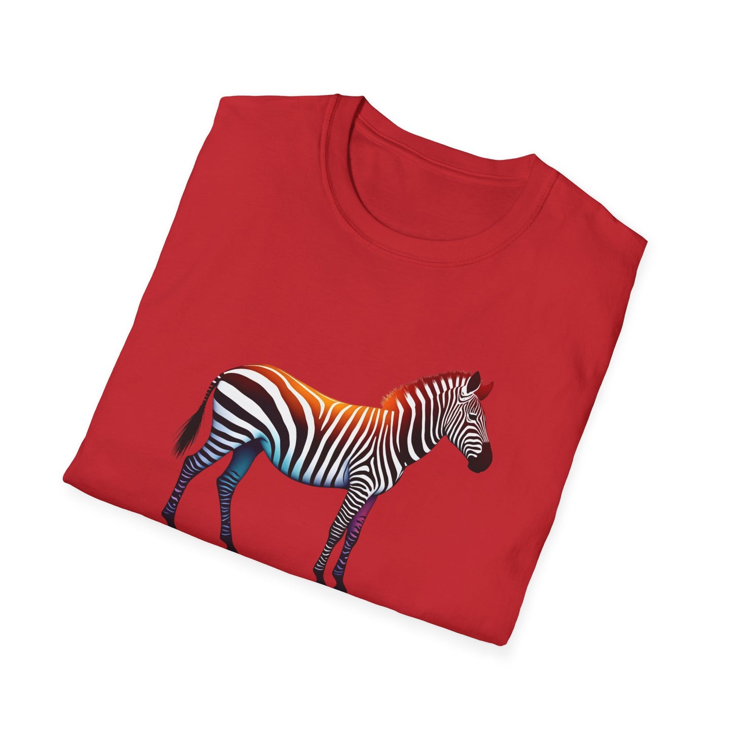 Vibrant Zebra Print T-Shirt for Animal Lovers