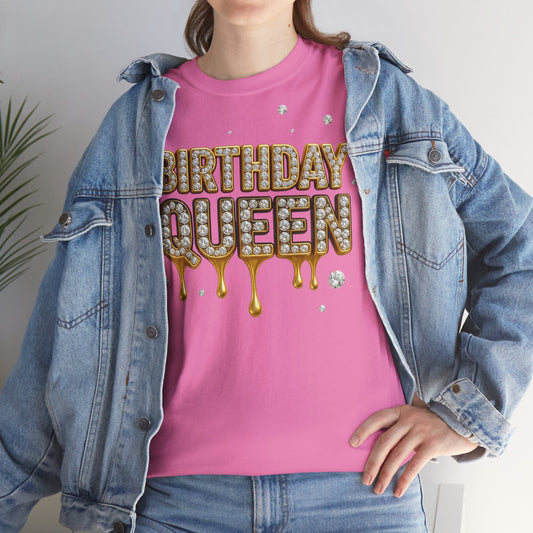 Birthday Queen Luxury T=shirt