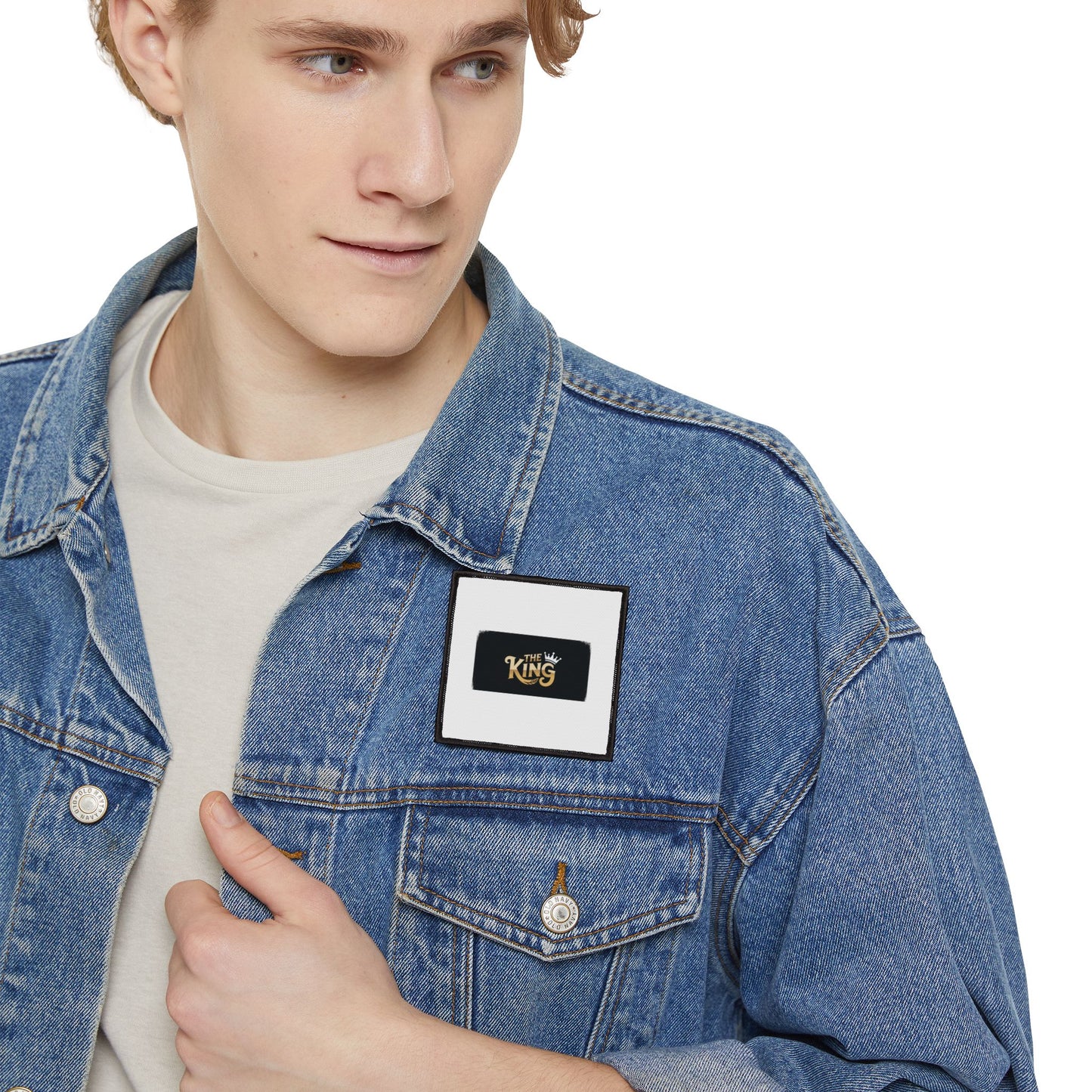 Iron-On Patches for Creative Customization, Denim Jacket Decor, The King Emblem, Fun Gift for Fashion Lovers, DIY Style Enhancement