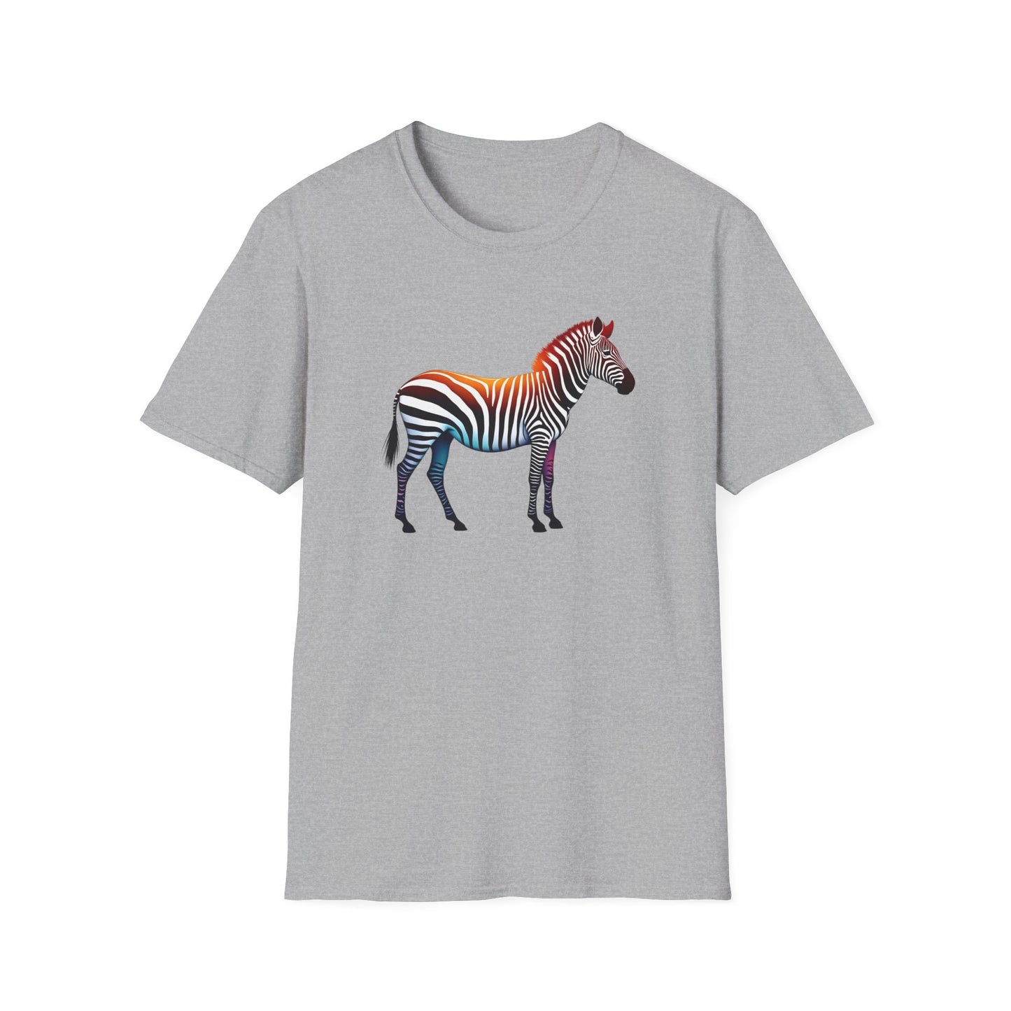 Vibrant Zebra Print T-Shirt for Animal Lovers