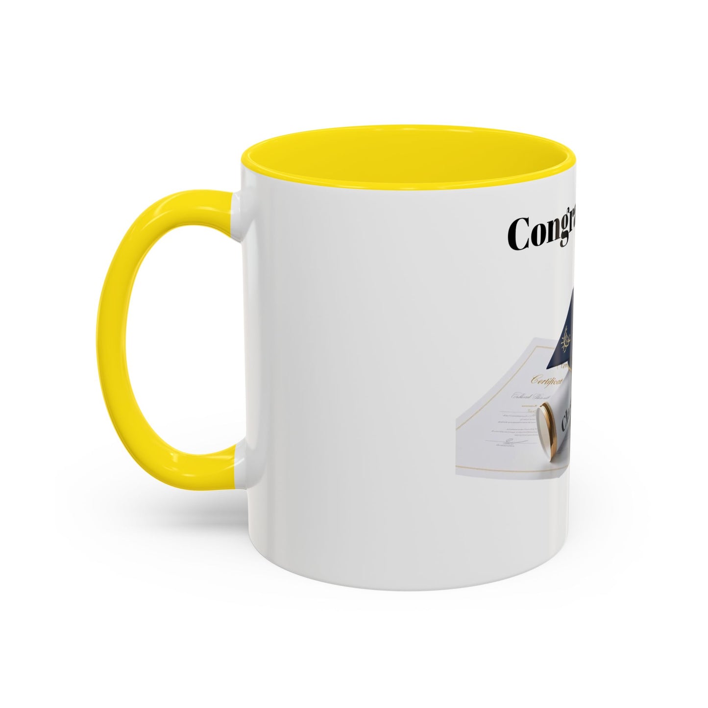 Accent Coffee Mug – Sip Bold. Live Loud.