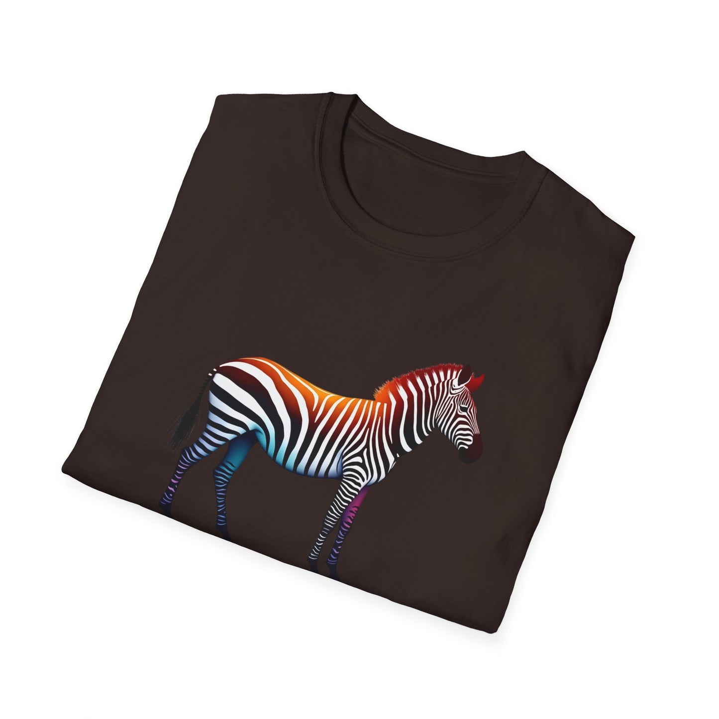 Vibrant Zebra Print T-Shirt for Animal Lovers