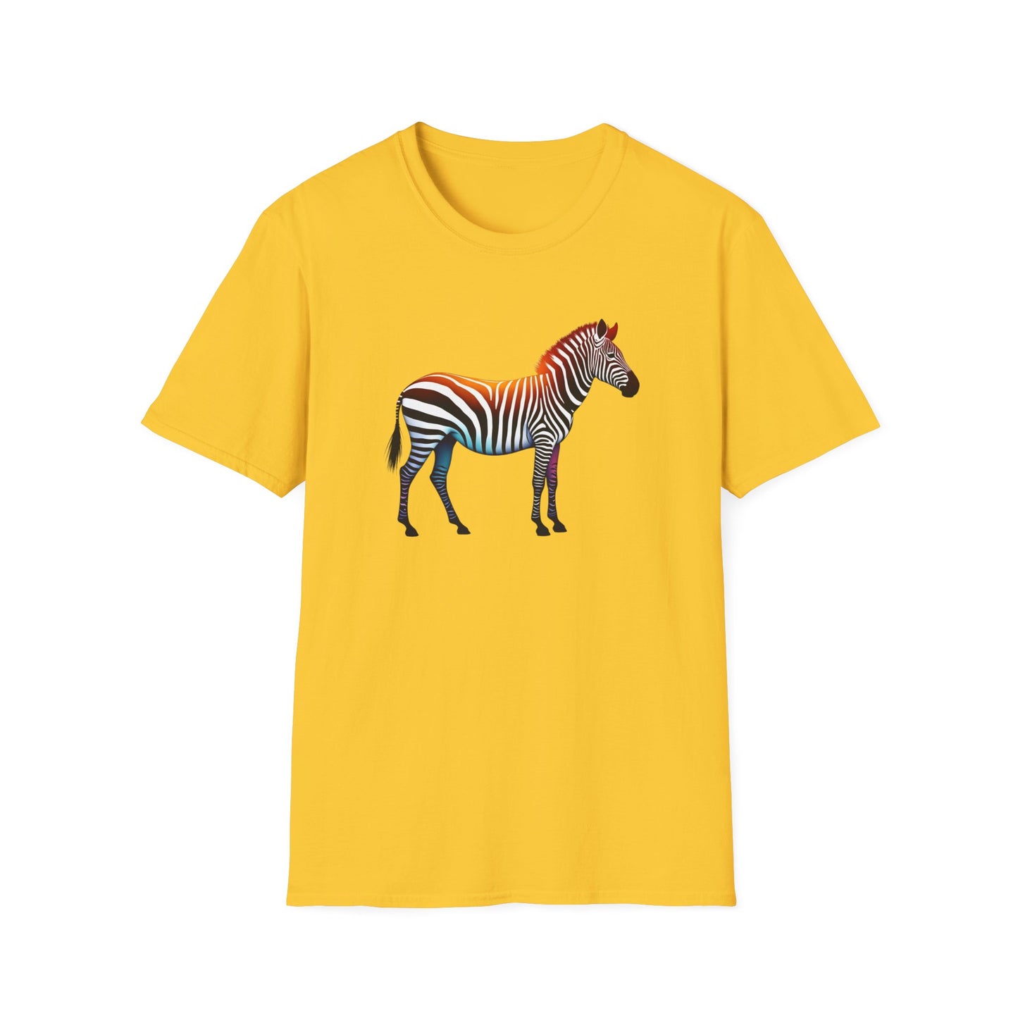 Vibrant Zebra Print T-Shirt for Animal Lovers