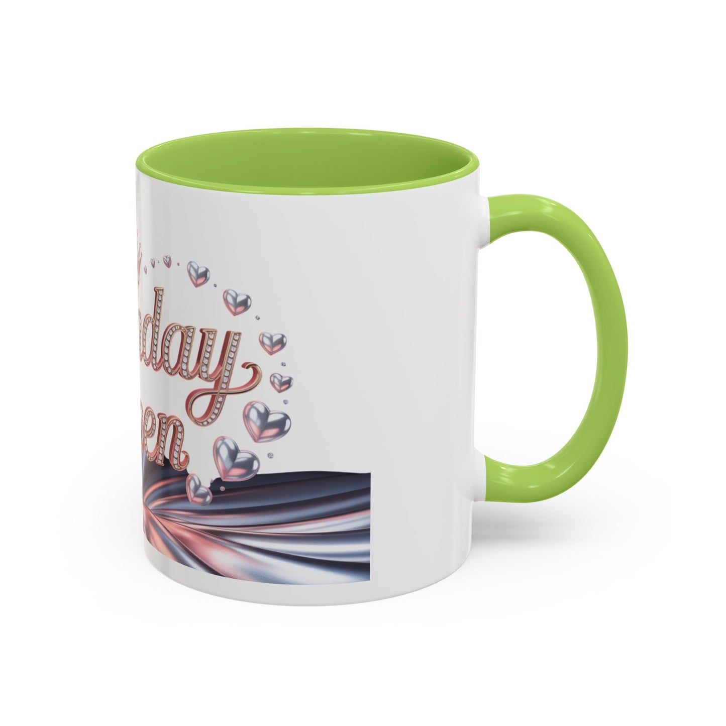 Birthday Queen Accent Mug | Unique Coffee Cup Gift for Her | Perfect for Birthday Celebration, Special Occasions, Tea Lovers, Gift Ideas