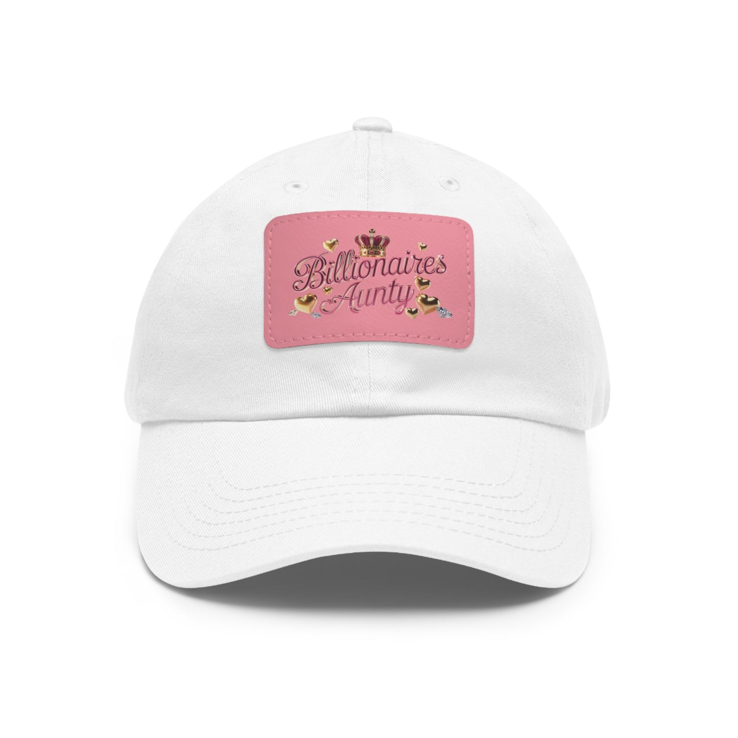 Stylish Dad Hat with Leather Patch, Billionaire Aunt Cap, Casual Fashion Gift, Trendy Accessories, Perfect for Birthdays & Holidays