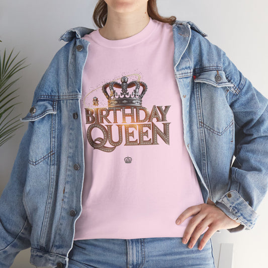 Birthday Queen Heavy Cotton  T-Shirt, Gift for Her