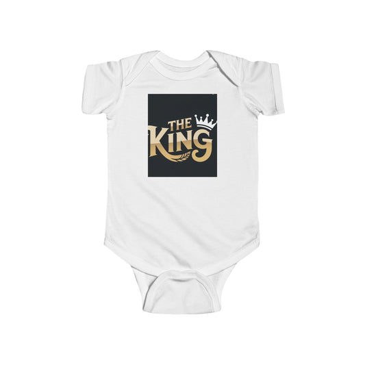 Infant Bodysuit - "The King" Newborn Outfit for Baby Boys, Cute Baby Gift, Birthday Gift, Baby Shower Present, Infant Clothing
