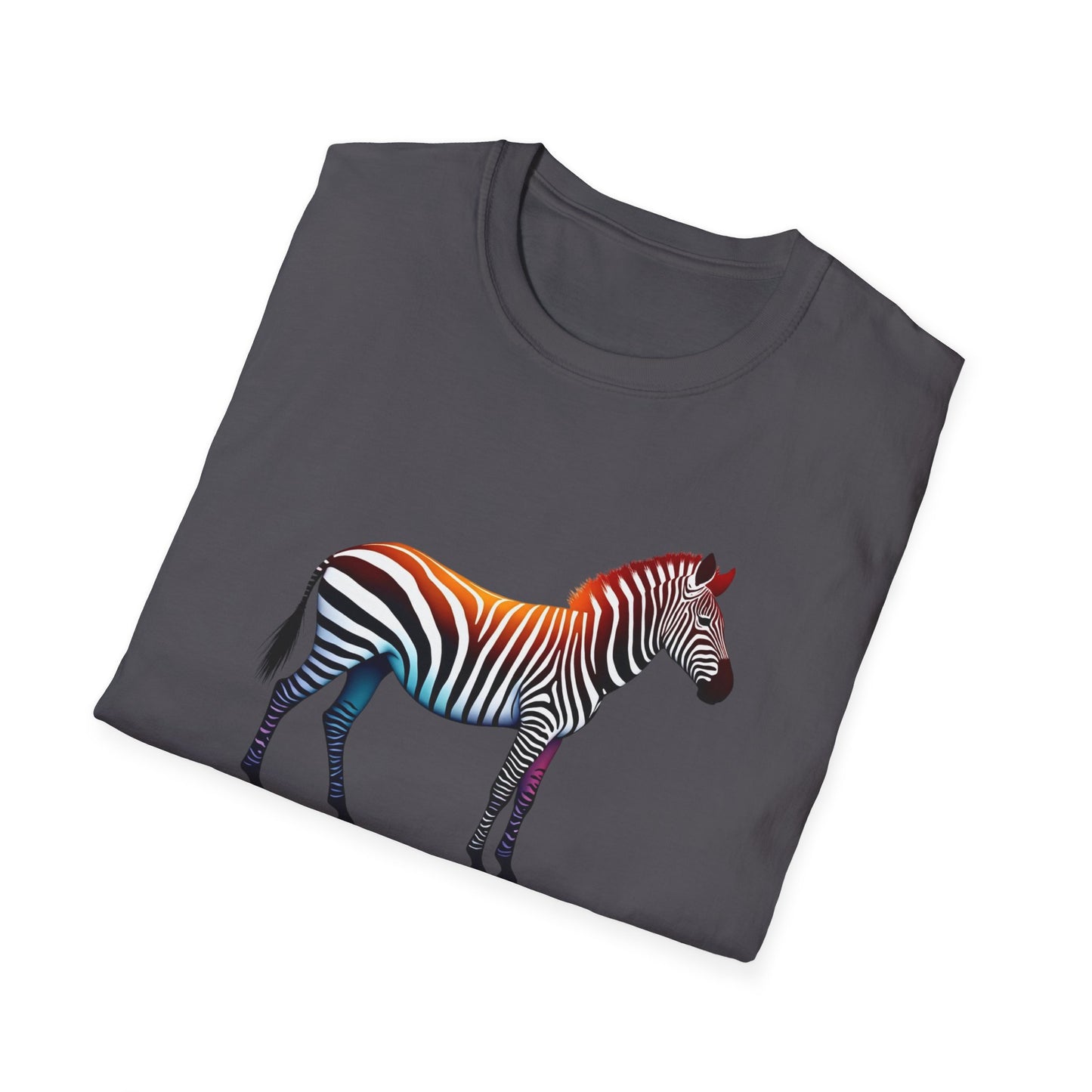 Vibrant Zebra Print T-Shirt for Animal Lovers