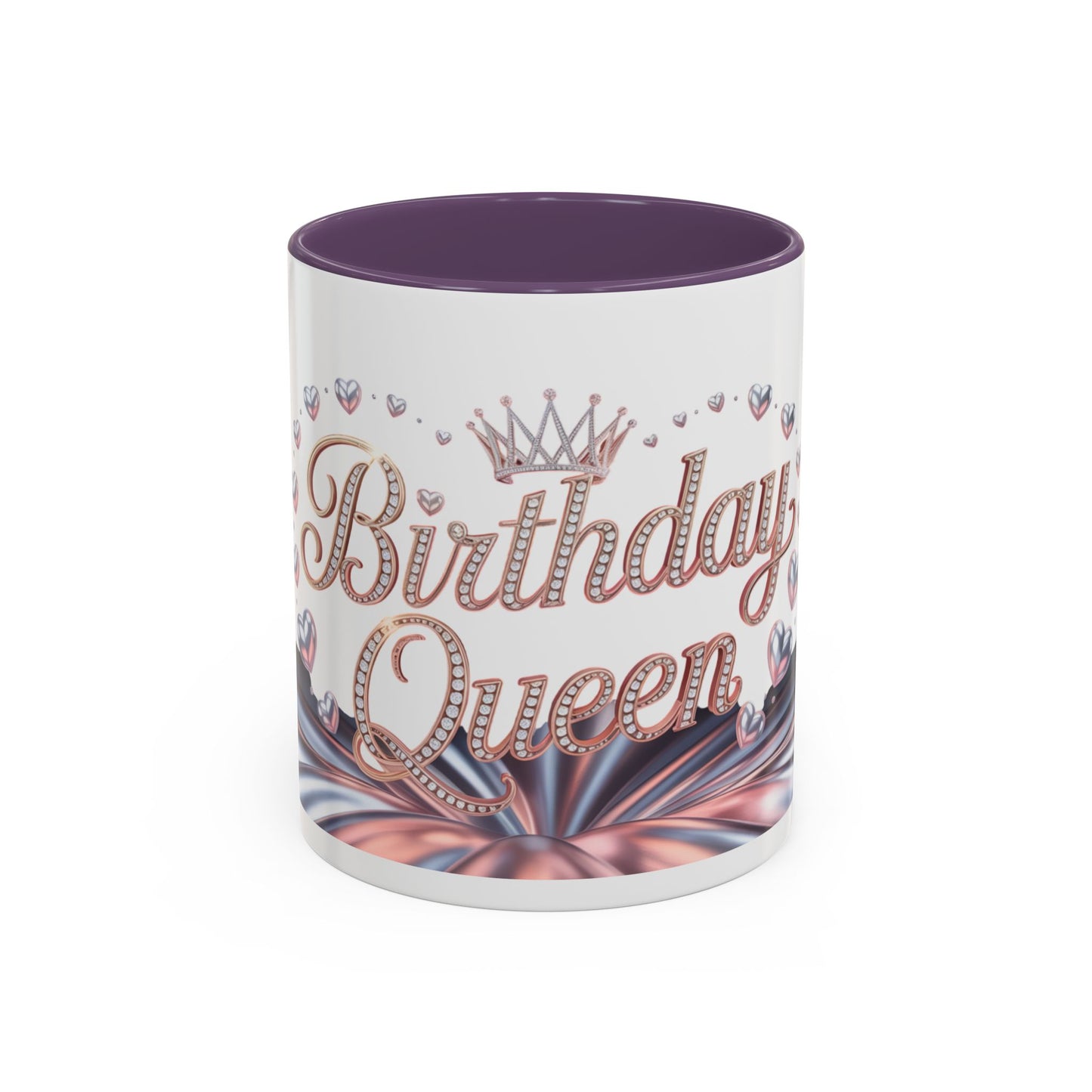 Birthday Queen Accent Mug | Unique Coffee Cup Gift for Her | Perfect for Birthday Celebration, Special Occasions, Tea Lovers, Gift Ideas