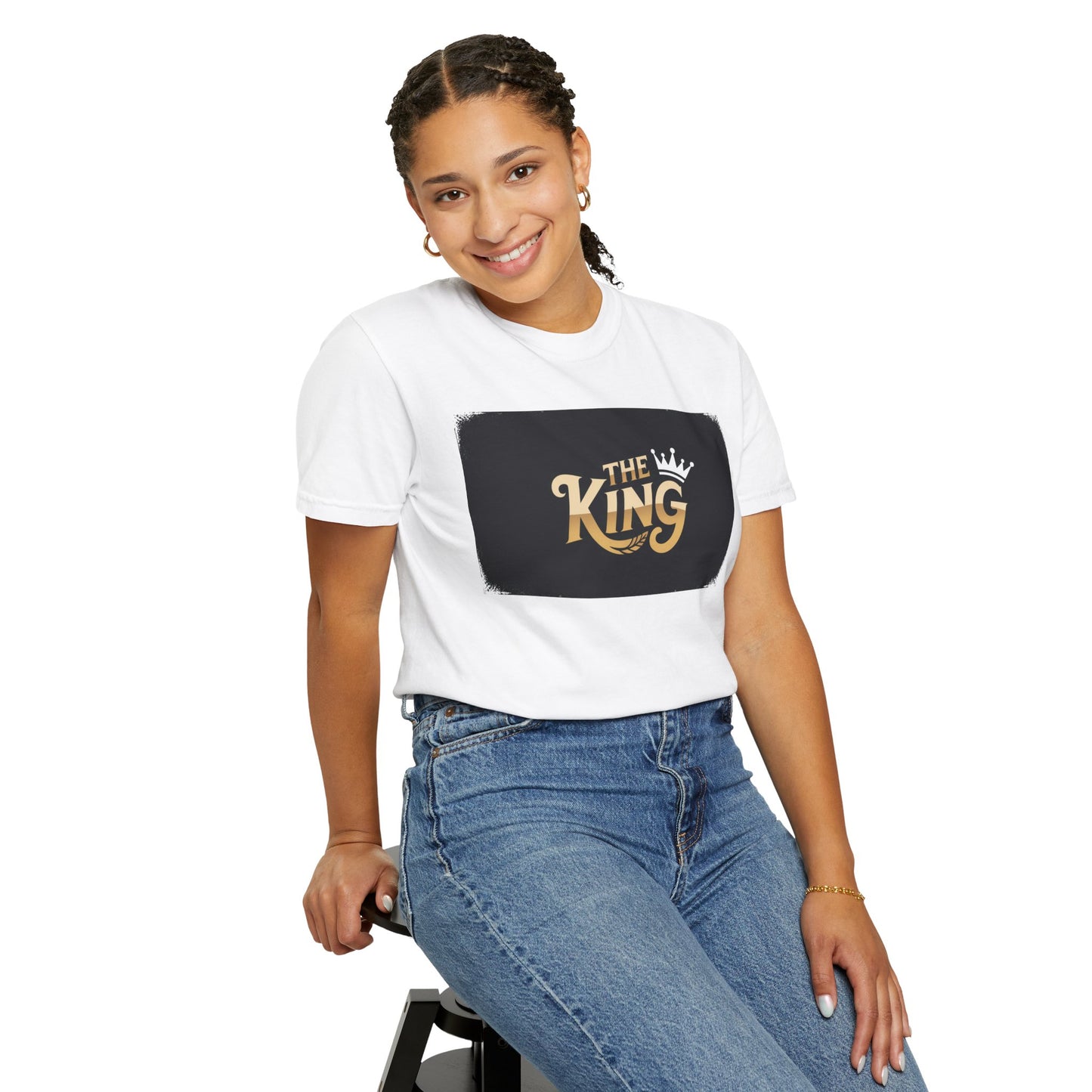 The King Garment-Dyed Unisex T-Shirt - Perfect for Father's Day, Birthdays, Casual Wear, Gifts for Him, Regal Style