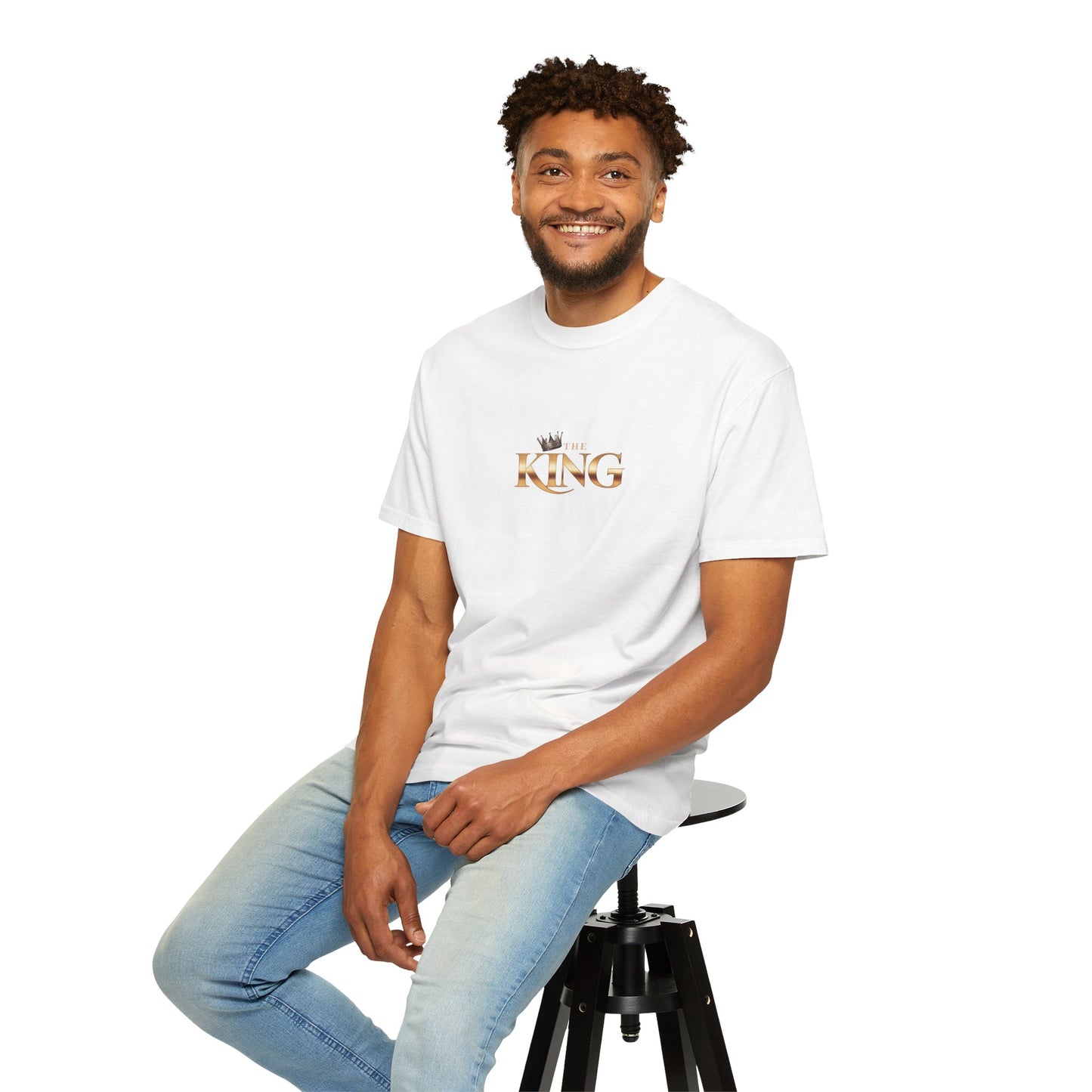 King Garment-Dyed T-Shirt - Unisex, Casual Wear, Birthday Gift, Men's Fashion, Royalty Theme