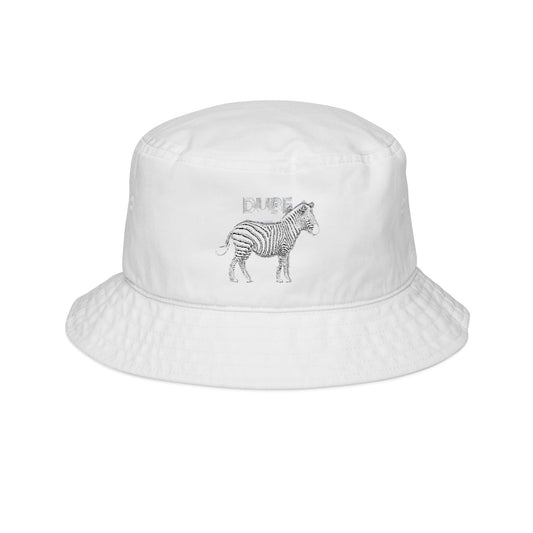 Zebra Embroidered Bucket Hat, Trendy Sun Hat, Graphic Accessories, Summer Outdoor Fashion, Gift for Animal Lovers